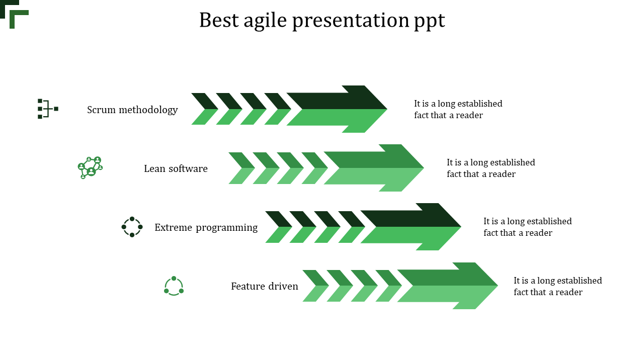 agile powerpoint template-4-green